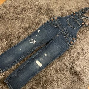 Girls Jean Overalls- 6-7